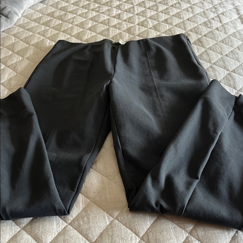 Vince Dark Gray High-Waist Trousers